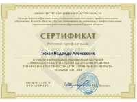 Сертификат участника РПМ-2021